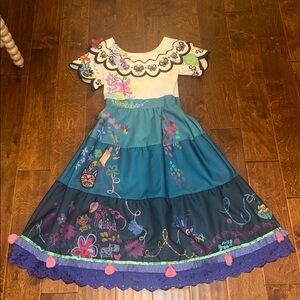 NWOT Disney Store White and Purple Encanto Mirada Dress - 9/10